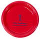 Personalized Plastic Fork and Knife Plates Image 4 of 5